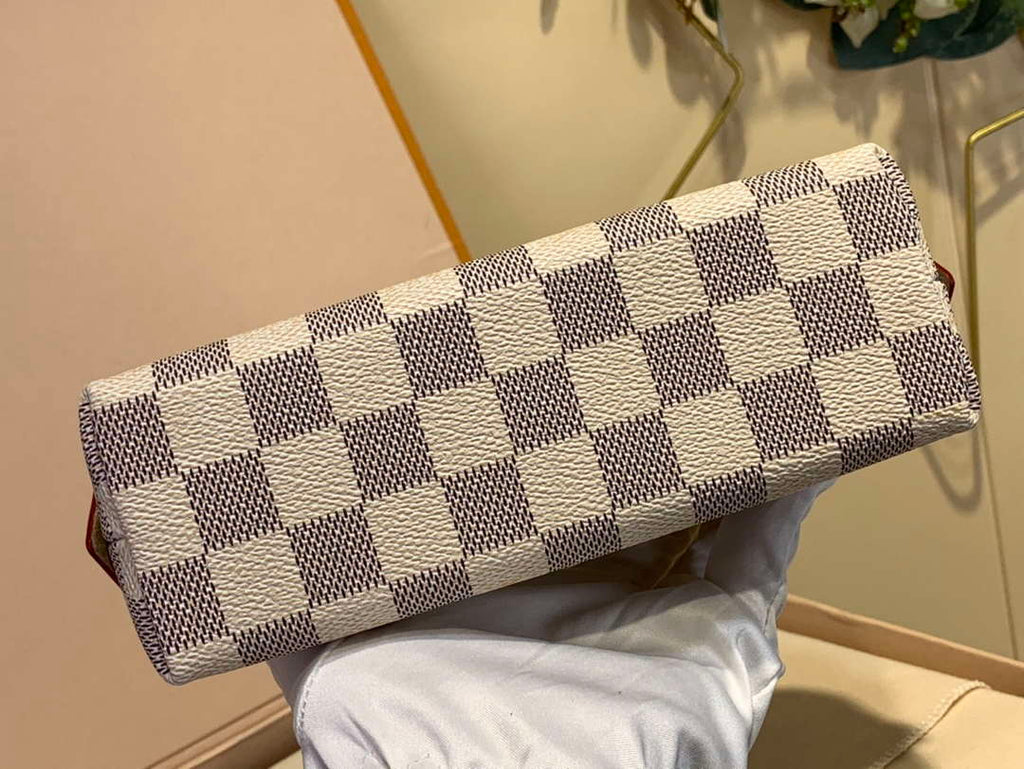 LV M47353 Louis Vuitton Cosmetic Pouch MM Damier Azur