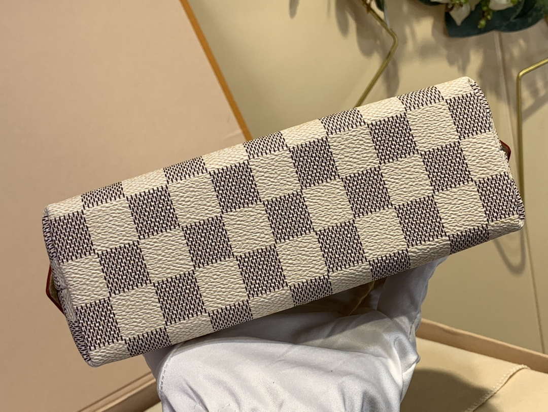 LV M47353 Louis Vuitton Cosmetic Pouch MM Damier Azur