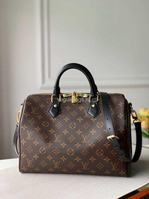 LV M48284 Louis Vuitton Speedy Bandouliere 30 Bag Monogram Canvas M41112 Black - Voguebags