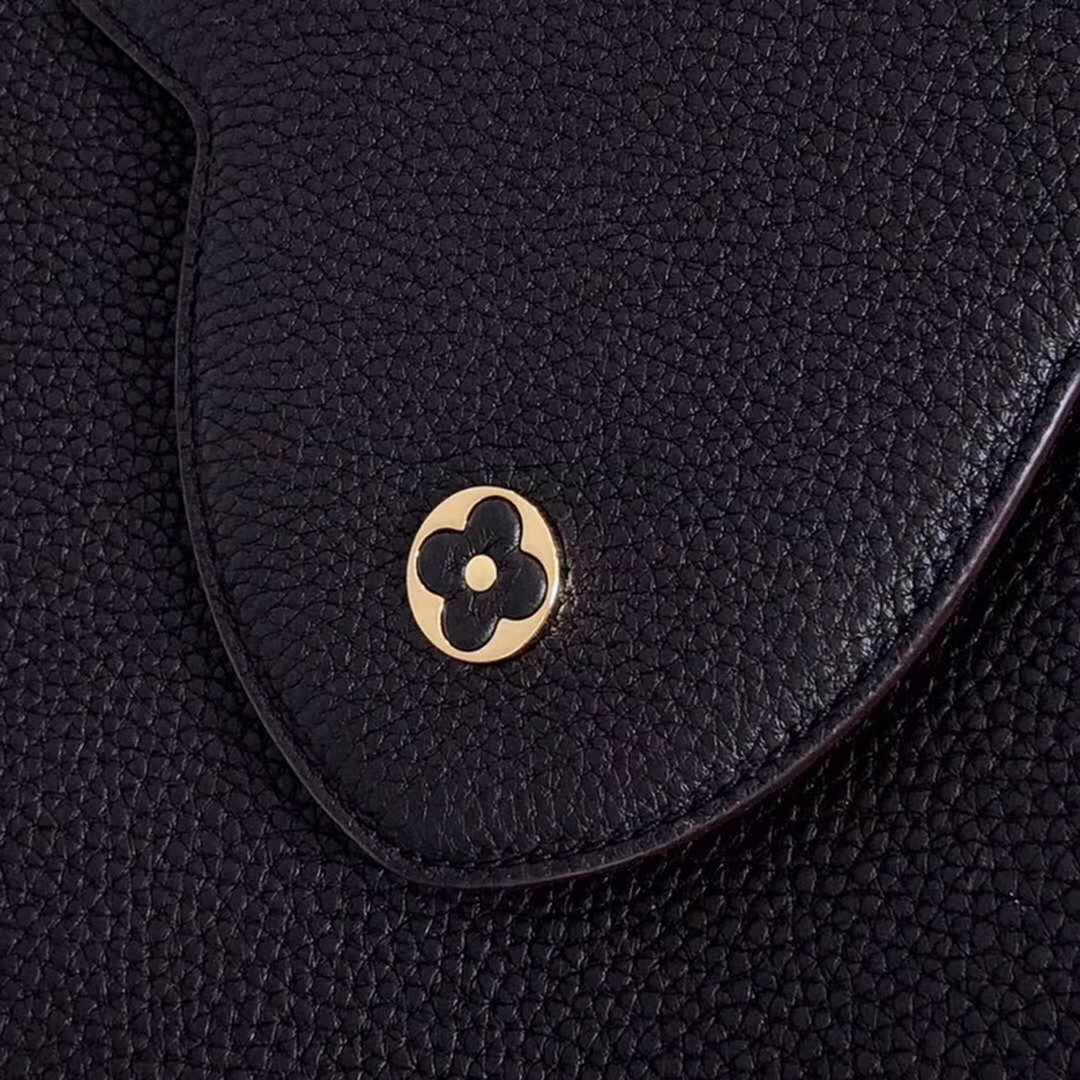 LV M48864 Louis Vuitton MM Capucines Leather Bag M42259 Black
