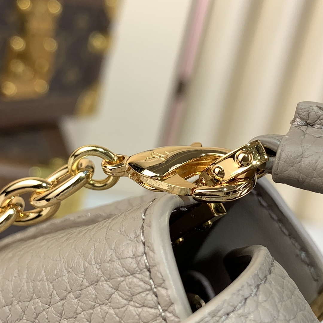 LV M48865 Louis Vuitton Capucines Micro Bag Gray - Default Title - View 7