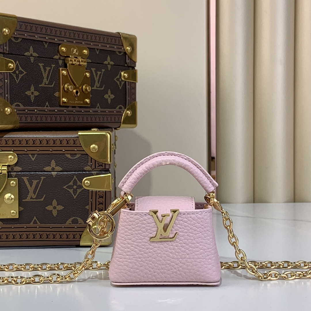 LV M48865 Louis Vuitton Capucines Micro Bag Pink
