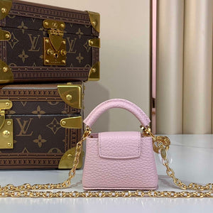 LV M48865 Louis Vuitton Capucines Micro Bag Pink - Default Title - View 3