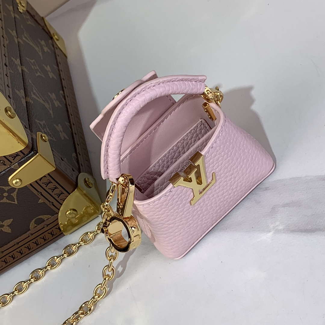LV M48865 Louis Vuitton Capucines Micro Bag Pink - Default Title - View 8