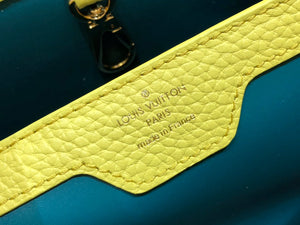 LV M48865 Louis Vuitton Capucines Mini BB Handbag M59468 Snow White and Cedrat - Default Title - View 6