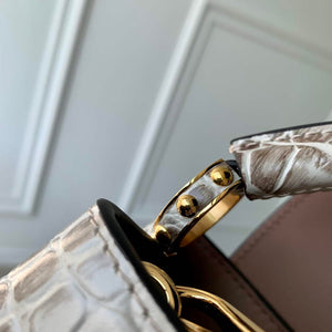 LV M48865 Louis Vuitton Capucines Mini Handbag Himalayas - Default Title - View 9