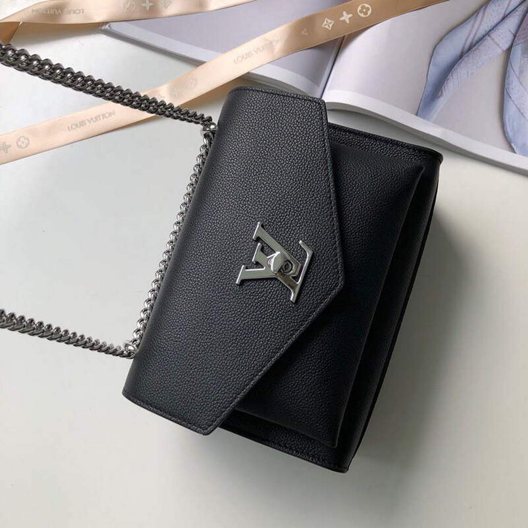 LV M51418 Louis Vuitton Mylockme Chain Bag Black - Default Title - View 2