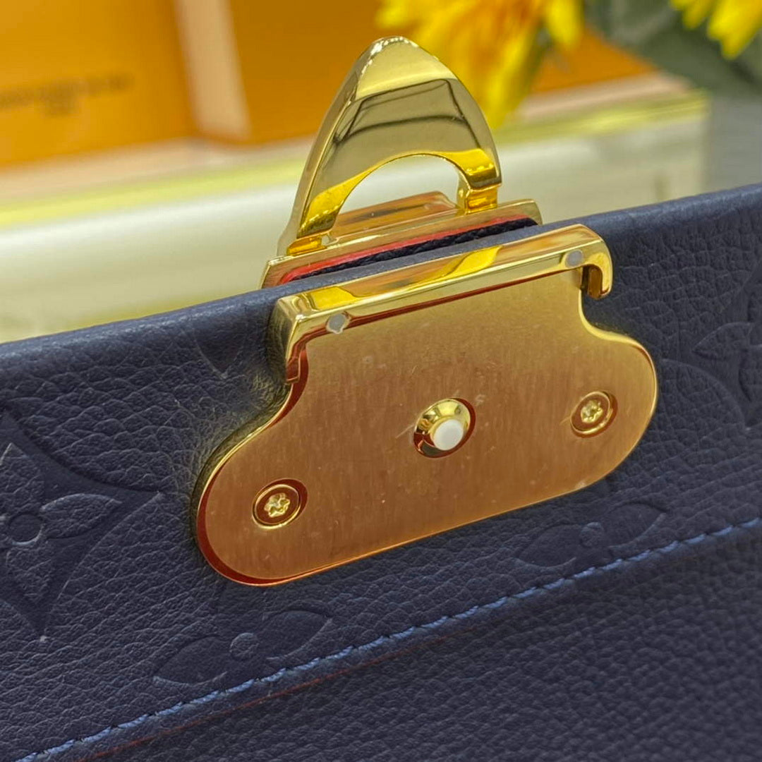 LV M52271 Louis Vuitton Vavin PM Shoulder Bag Navy Blue and Red - Default Title - View 14