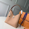LV M44330  Louis Vuitton Lockme Hobo Soft calfskin M52776 Bag Apricot - luxibagsmall