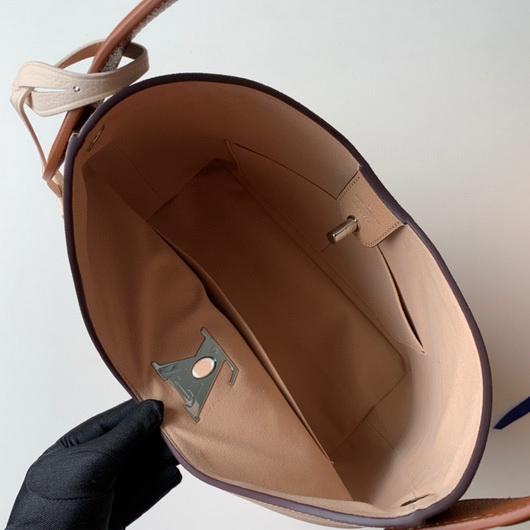 LV M44330  Louis Vuitton Lockme Hobo Soft calfskin M52776 Bag Apricot - luxibagsmall