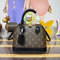 LV M53152 Louis Vuitton Alma BB Monogram N41221 Bag with Black - Default Title - View 1