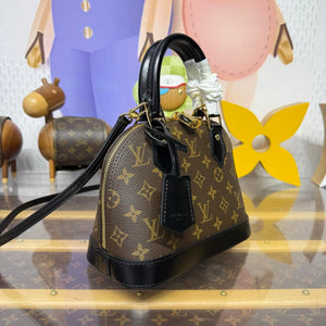 LV M53152 Louis Vuitton Alma BB Monogram N41221 Bag with Black - Default Title - View 2