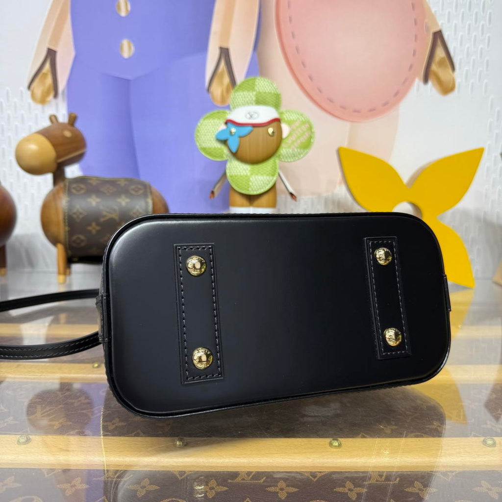 LV M53152 Louis Vuitton Alma BB Monogram N41221 Bag with Black