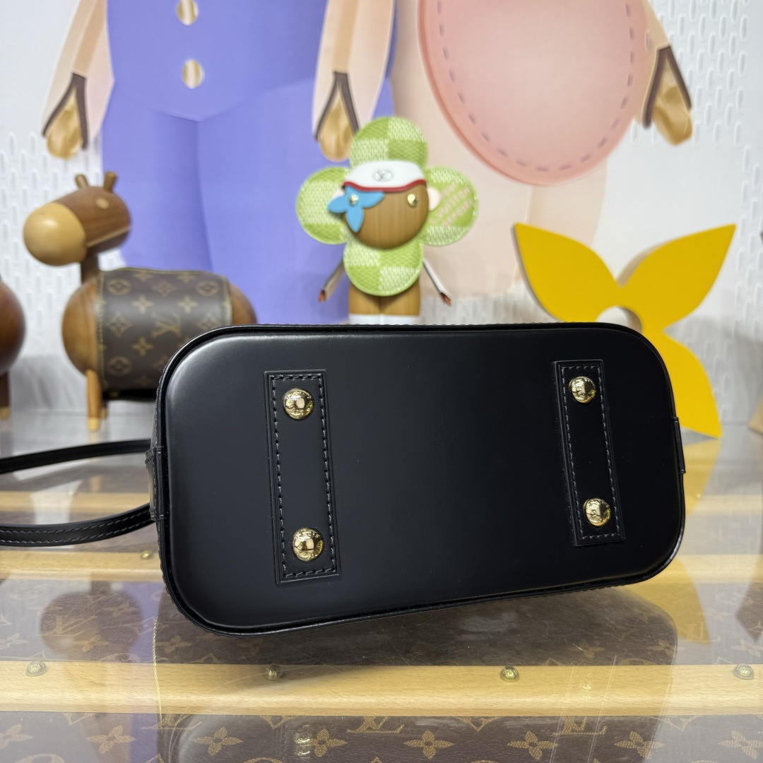 LV M53152 Louis Vuitton Alma BB Monogram N41221 Bag with Black - Default Title - View 4