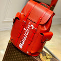 LV M53414 Louis Vuitton LV x Supreme Backpack Orange - Default Title - View 1