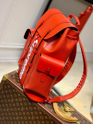 LV M53414 Louis Vuitton LV x Supreme Backpack Orange - Default Title - View 3
