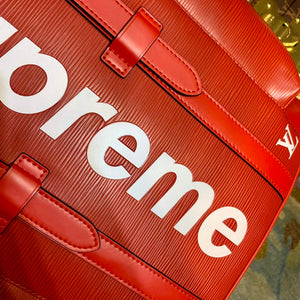 LV M53414 Louis Vuitton LV x Supreme Backpack Orange - Default Title - View 5