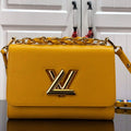 LV M53754 Louis Vuitton Twist MM Epi Grained Cowhide Leather Yellow - Default Title - View 1