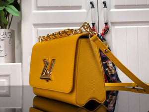 LV M53754 Louis Vuitton Twist MM Epi Grained Cowhide Leather Yellow - Default Title - View 2