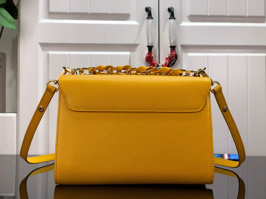LV M53754 Louis Vuitton Twist MM Epi Grained Cowhide Leather Yellow - Default Title - View 3