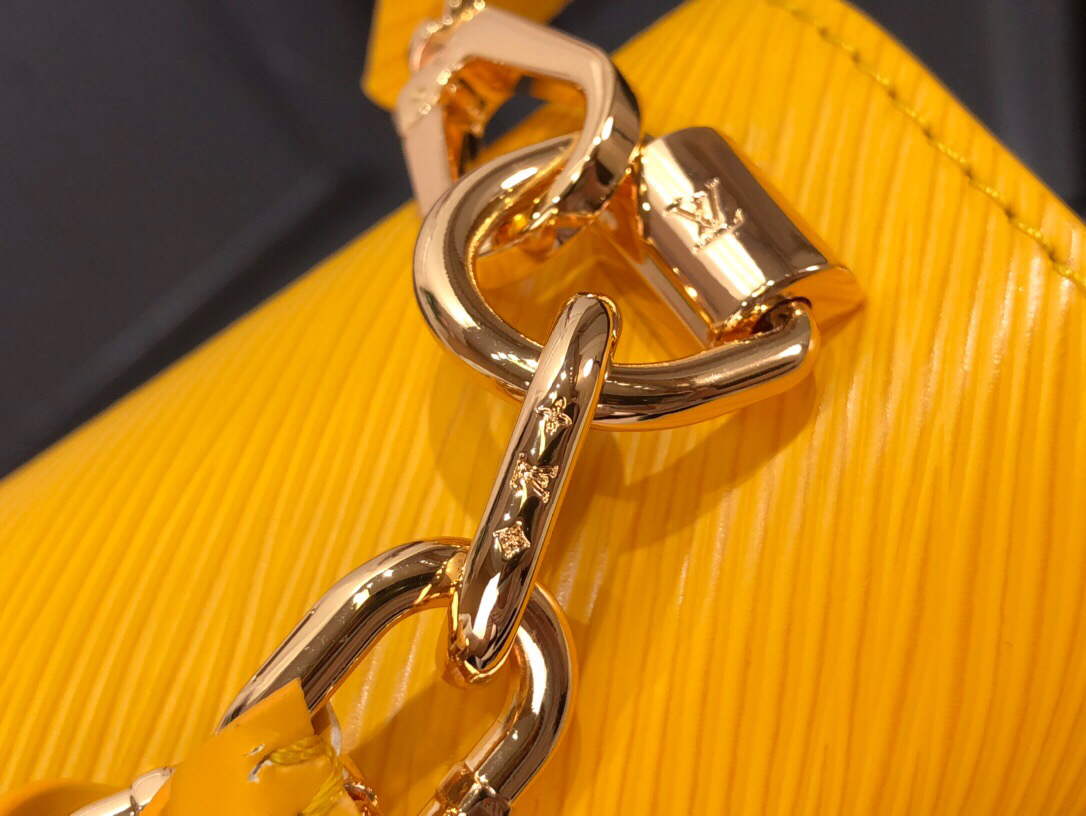 LV M53754 Louis Vuitton Twist MM Epi Grained Cowhide Leather Yellow - Default Title - View 6