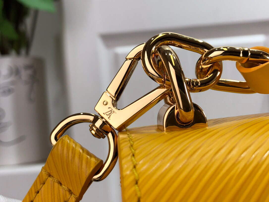 LV M53754 Louis Vuitton Twist MM Epi Grained Cowhide Leather Yellow - Default Title - View 7