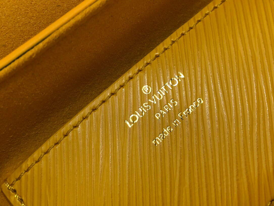 LV M53754 Louis Vuitton Twist MM Epi Grained Cowhide Leather Yellow - Default Title - View 9