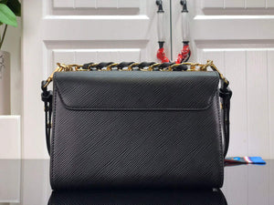 LV M53754 Louis Vuitton Twist MM Epi Grained Cowhide Leather Black - Default Title - View 3