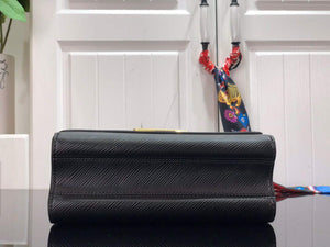 LV M53754 Louis Vuitton Twist MM Epi Grained Cowhide Leather Black - Default Title - View 7