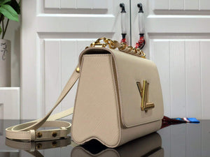 LV M53754 Louis Vuitton Twist MM Epi Grained Cowhide Leather Quartz White - Default Title - View 2