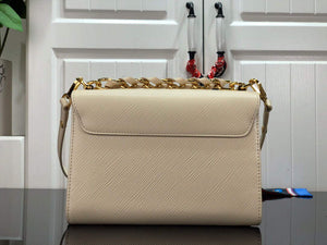 LV M53754 Louis Vuitton Twist MM Epi Grained Cowhide Leather Quartz White - Default Title - View 3