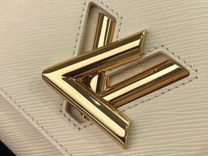 LV M53754 Louis Vuitton Twist MM Epi Grained Cowhide Leather Quartz White - Default Title - View 5
