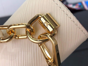 LV M53754 Louis Vuitton Twist MM Epi Grained Cowhide Leather Quartz White - Default Title - View 6