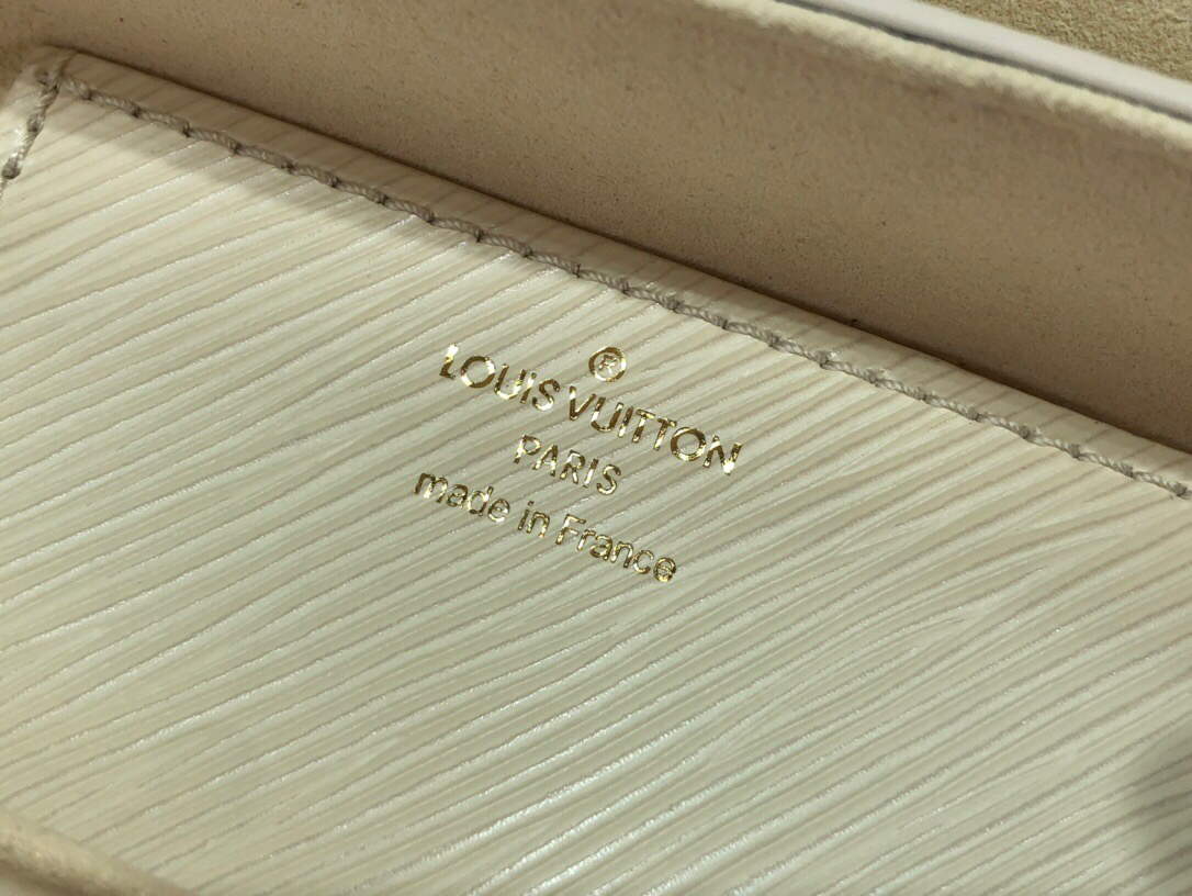 LV M53754 Louis Vuitton Twist MM Epi Grained Cowhide Leather Quartz White - Default Title - View 9