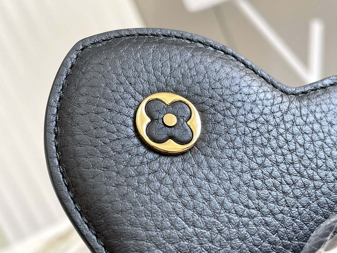 LV M55011 Louis Vuitton Capucines BB Handbag Straw Leather Beige Black - Default Title - View 8