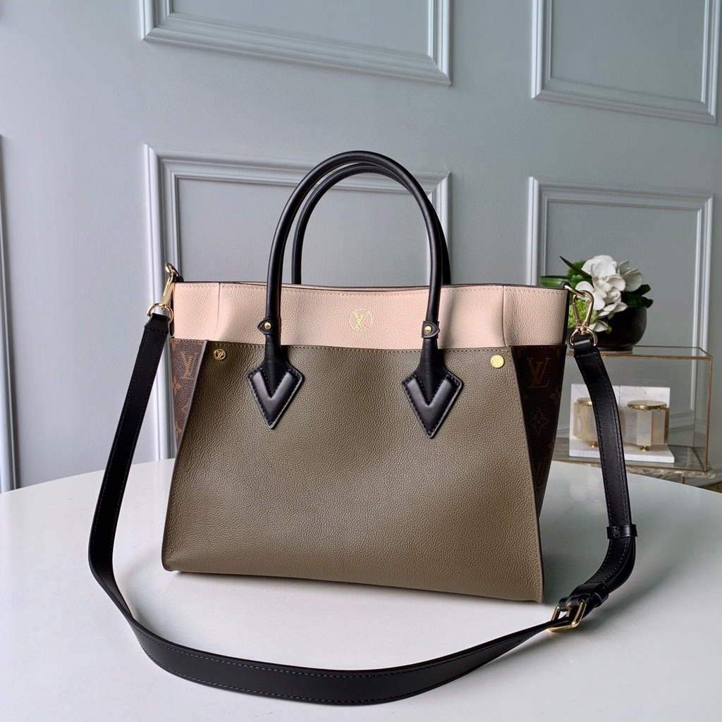 LV M55302 Louis Vuitton M53823  on My Side High end Leathers Tote Bag Laurier Green