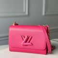 LV M55320 Louis Vuitton M57517 Twist MM shoulder Epi bag Plum - luxibagsmall