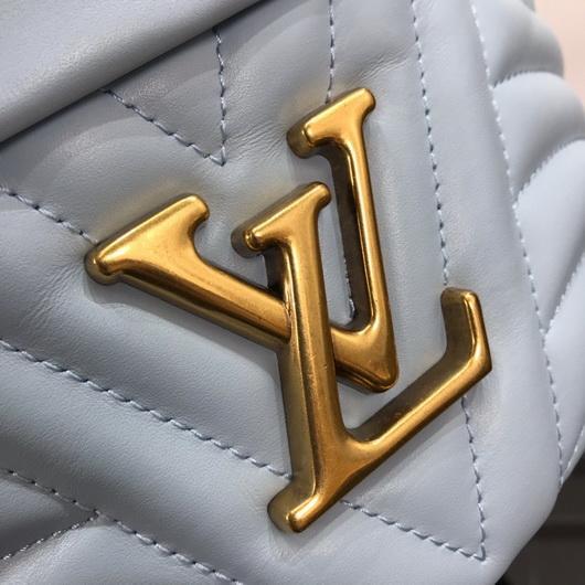 LV M55331 Louis Vuitton New Wave Leather Bumbag M53861 Light Blue - luxibagsmall