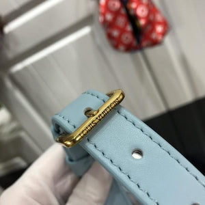 LV M55331 Louis Vuitton New Wave Leather Bumbag M53861 Light Blue - luxibagsmall