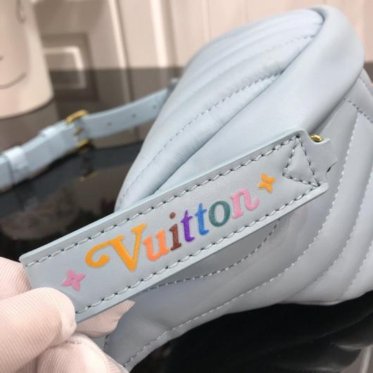 LV M55331 Louis Vuitton New Wave Leather Bumbag M53861 Light Blue - luxibagsmall