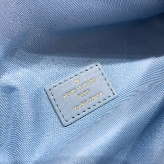 LV M55331 Louis Vuitton New Wave Leather Bumbag M53861 Light Blue - luxibagsmall