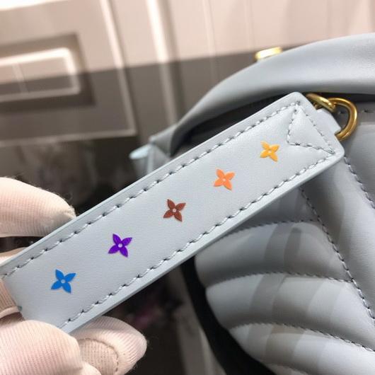 LV M55331 Louis Vuitton New Wave Leather Bumbag M53861 Light Blue - luxibagsmall