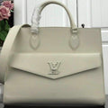 LV M55846 Louis Vuitton Lockme Tote MM Leathers M55818 Bag White - luxibagsmall