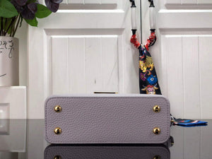 LV M56071 Louis Vuitton Capucines Mini Handbag Taro Purple - Default Title - View 4