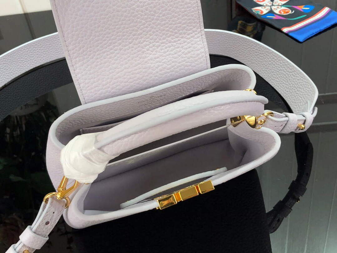 LV M56071 Louis Vuitton Capucines Mini Handbag Taro Purple - Default Title - View 9
