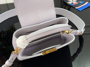 LV M56071 Louis Vuitton Capucines Mini Handbag Taro Purple - Default Title - View 9