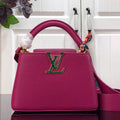LV M56071 Louis Vuitton Capucines Mini Handbag Deep Rose - Default Title - View 1