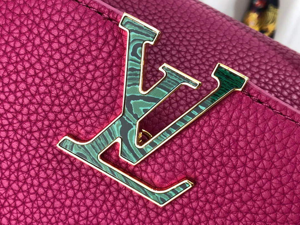 LV M56071 Louis Vuitton Capucines Mini Handbag Deep Rose