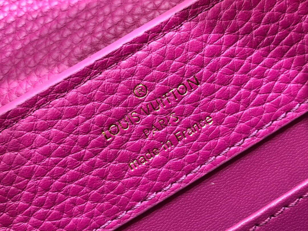 LV M56071 Louis Vuitton Capucines Mini Handbag Deep Rose