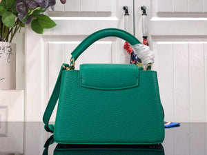 LV M56071 Louis Vuitton Capucines Mini Handbag Green - Default Title - View 3